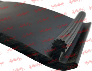 Preview: 23666 Dichtlippe Gummi PVC schwarz
